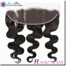 High Quality 100% Cambodian Human Hair Body Wave Bleached Knots Ear To Ear Lace Frontal 13*4 With Baby Hair